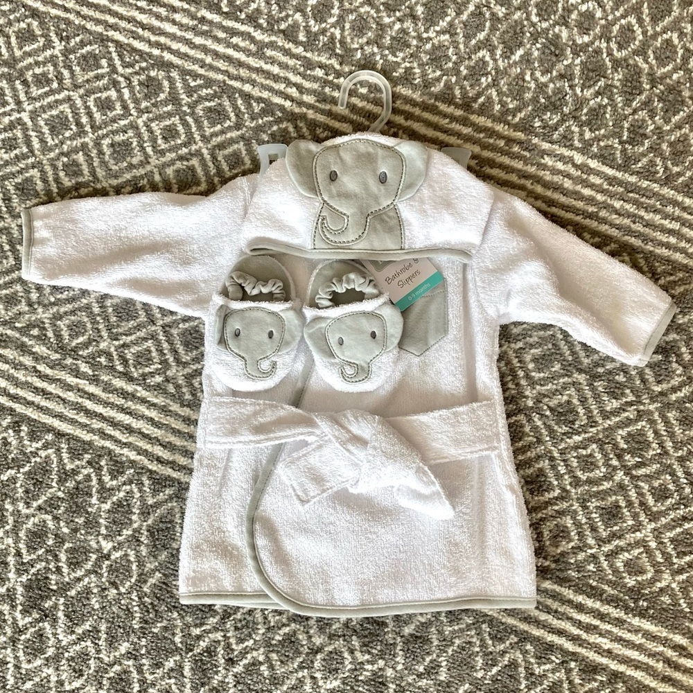 Baby bath robe set!